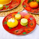 Set de 4 Assiettes - Dessert coloré