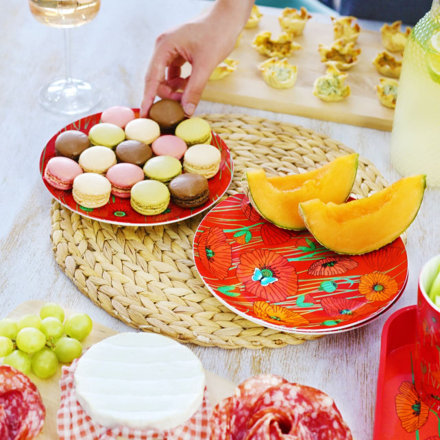 Set de 4 Assiettes - Dessert coloré