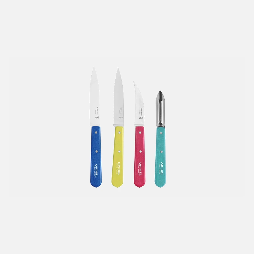 Coffret de 4 couteaux n°112 couleurs acidulées - Opinel